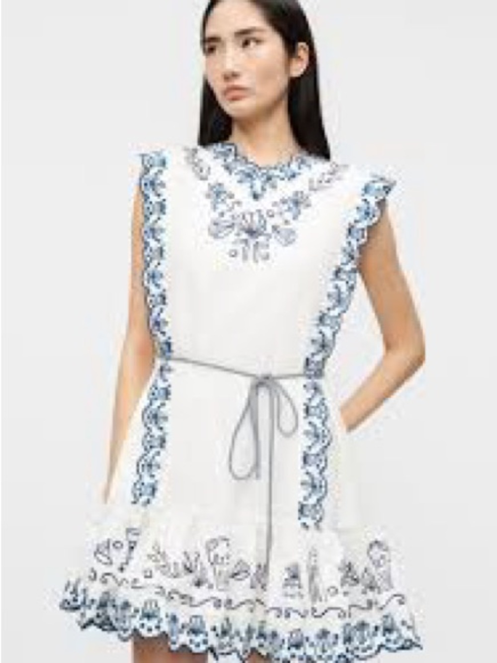 LEELA EMBROIDERED MINI DRESS - Picture 7 of 8